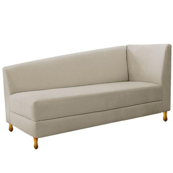 Imagem de Recamier Valéria 185cm Lado Esquerdo Corano Bege - ADJ Decor