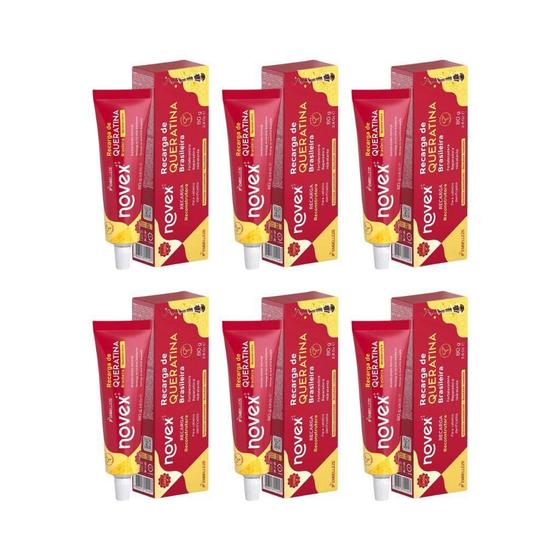Imagem de Recarga Novex 80G Queratina Nutrire - Kit Com 6Un