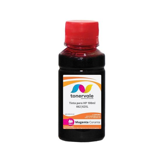 Imagem de Recarga Tankfull Para Cartucho HP 662 CZ104AL Magenta Corante - HP 3516 2516 3515 2515 de 100ml