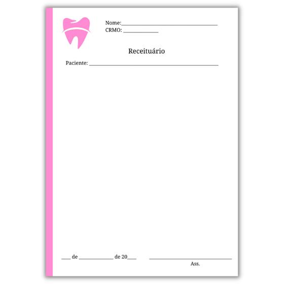 Receituário Odontológico - 4 Blocos (200 folhas) - Impressões ...