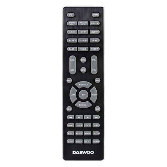 Imagem de Receiver Daewoo DE-AVR-1849 - HDMI/USB/Mic - - 5.2 Canais - Preto e Cinza