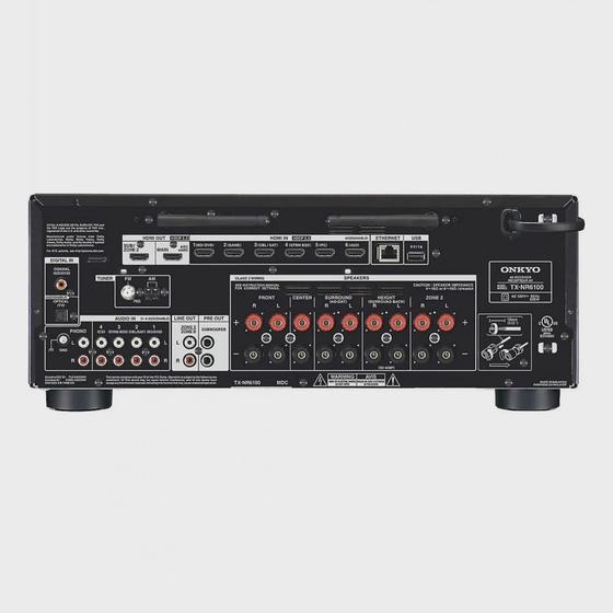 Receiver Onkyo TX-NR6100 7.2CH Dolby Atmos THX Zona 2 110V Menor preço em Receiver Onkyo TX-NR6100 7.2CH Dolby Atmos THX Zona 2 110V