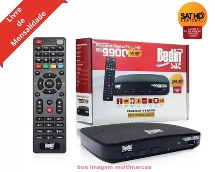 Imagem de Recepitor Digital Parabólica Full HD Bedin Sat BS9900