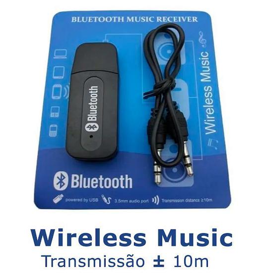 Imagem de Receptor Bluetooth Áudio Estéreo 2.1 Usb P2 Adaptador para Músicas