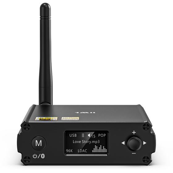 Imagem de Receptor Bluetooth HiFi 1Mii LDAC - Alta Resolução com DAC de Áudio