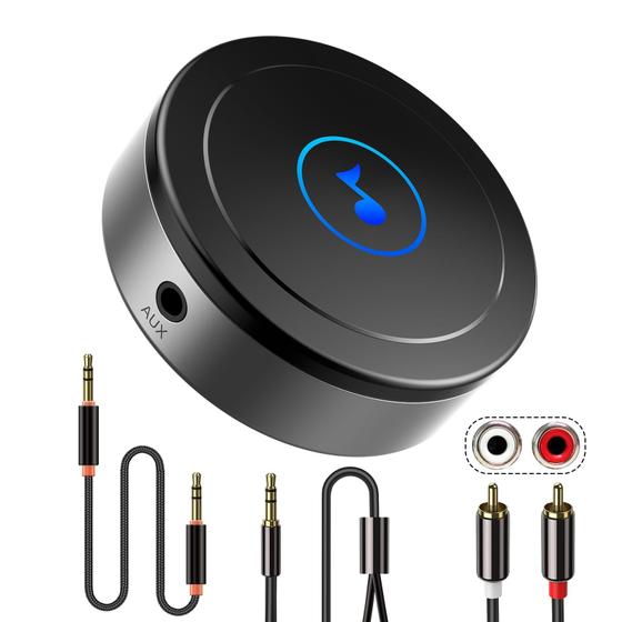 Imagem de Receptor Bluetooth TanIx para estéreo doméstico, alto-falante com AUX 3,5 mm/RCA