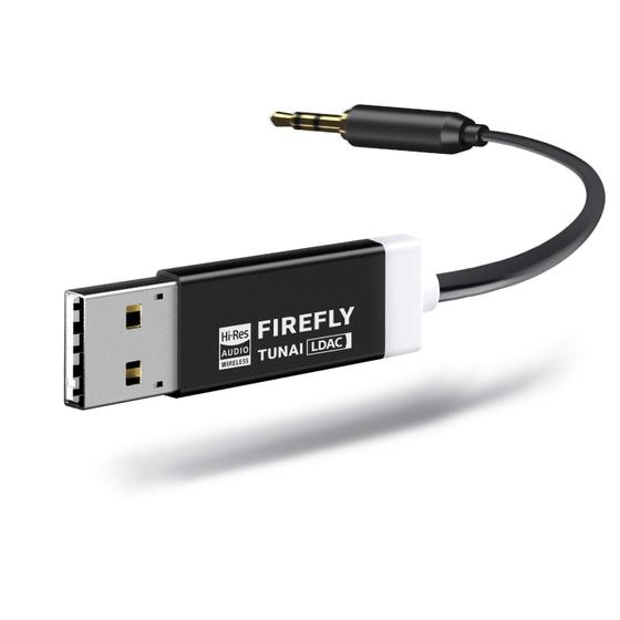 Imagem de Receptor Bluetooth TUNAI Firefly LDAC com USB DAC e Entrada AUX 3,5mm