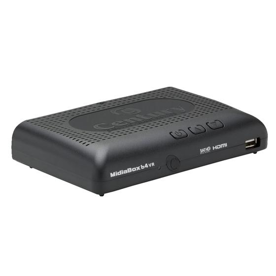 Receptor Century Midia Box B4 HDTV Conversor Integrado Entrada USB e