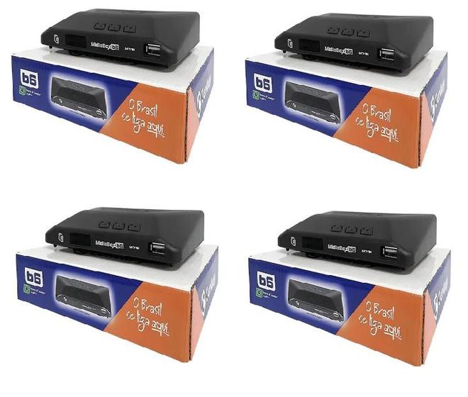 Receptor Century Midia Box B6 Sat Hd Regional 4 Unidades Receptor