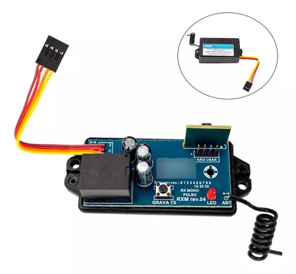 Imagem de Receptor Controle Ppa 433Mhz Portão Eletrônico Relé 4024