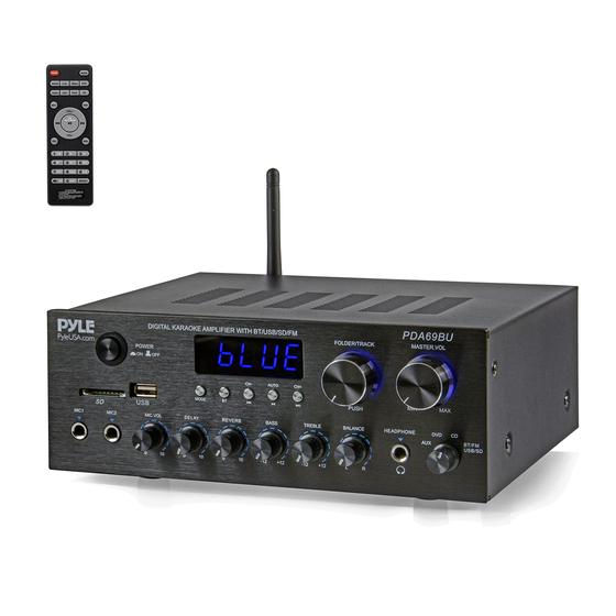 Imagem de Receptor de Áudio Bluetooth 300W Pyle PDA69BU - Amplificador para Home Theater