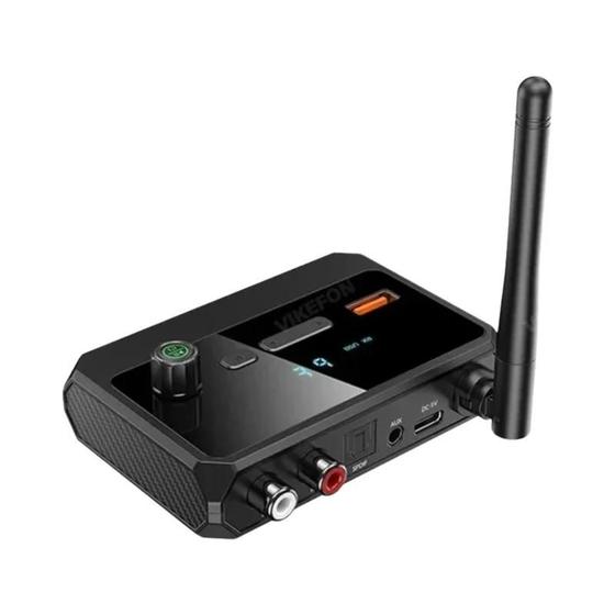 Imagem de Receptor de Áudio Bluetooth 5.3 - Adaptador Sem Fio com USB, RCA, 3.5mm e Óptico