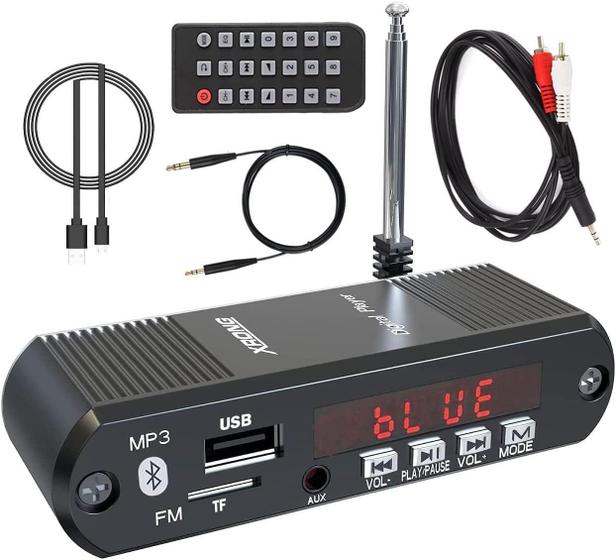 Imagem de Receptor de Áudio Bluetooth XRONG com Rádio FM - Fone de Ouvido Sem Fio