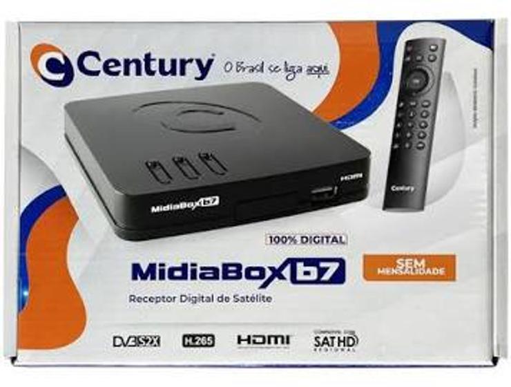 Receptor Digital Century Midia Box B7 5G - Receptor - Magazine Luiza