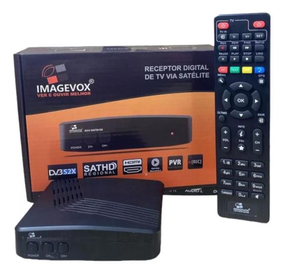 Imagem de Receptor Digital de TV Via Satélite Banda KU HD Imagevox Nova Parabólica Kit com 3 unidades
