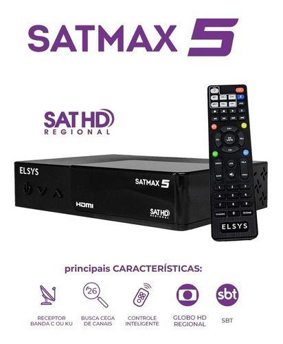 Imagem de Receptor Digital Full Hd Satmax 5 - Banda C / Ku