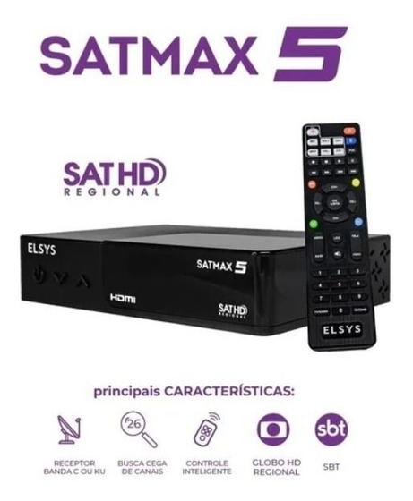 Receptor Digital Novo Modelo Satmax 5 Elsys Banda C E Ku é boa?