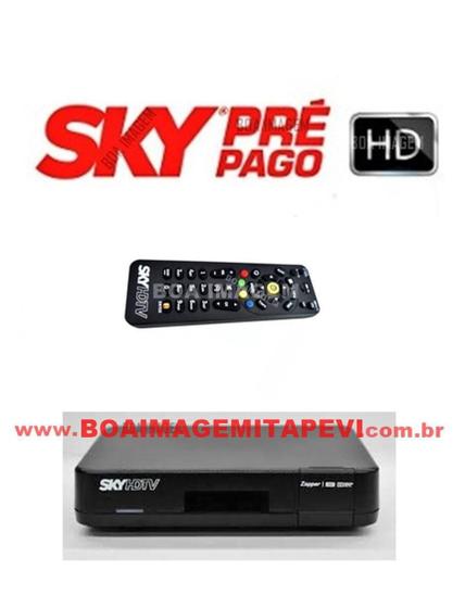 Receptor Digital Sky Pré-Pago Fléx HD Menor preço em Receptor Digital Sky Pré-Pago Fléx HD