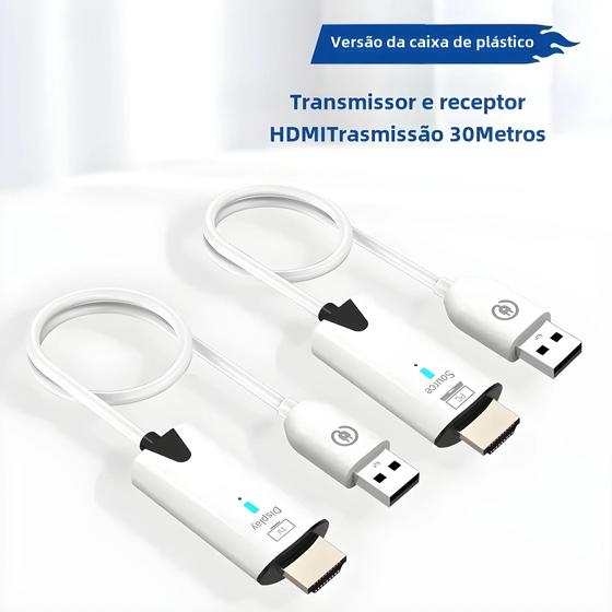 Receptor e Transmissor HDMI Sem Fio 5.8G 1080p - Alcance de 30m Menor preço em Receptor e Transmissor HDMI Sem Fio 5.8G 1080p - Alcance de 30m