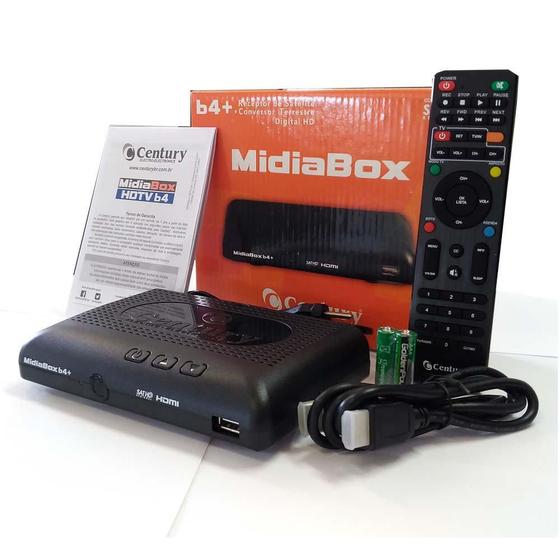 Receptor Midiabox B4 Century Hd Digital Conversor Midia Box Receptor