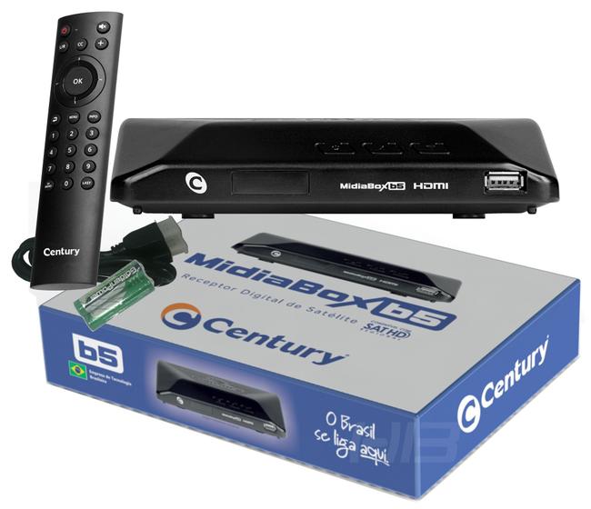 Receptor Midiabox B5 Century Midia Box B5 Banda C E Ku Receptor