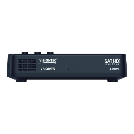 Receptor para Antena Parabólica Visiontec VT 1000 Preto Menor preço em Receptor para Antena Parabólica Visiontec VT 1000 Preto