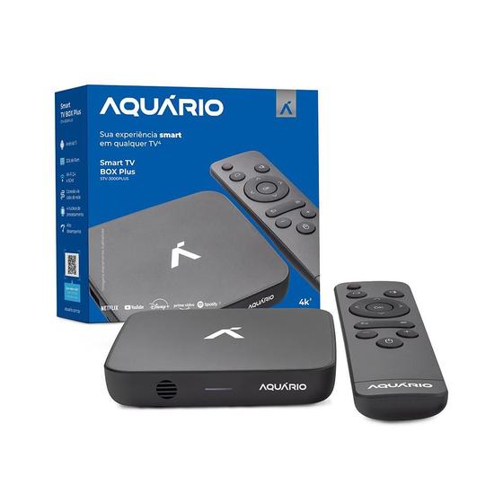 Imagem de Receptor Smart Tv Aquário Stv-3000 Padrão 4k 8gb Alto Desempenho Homologado