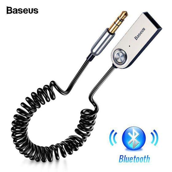 Imagem de Receptor Transmissor Áudio Bluetooth Sem Fio Saída P2 Baseus