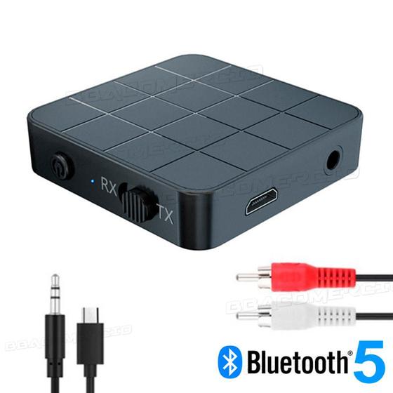 Receptor Transmissor De Áudio Bluetooth 5.0 C/ Cabo P2 E Rca Menor preço em Receptor Transmissor De Áudio Bluetooth 5.0 C/ Cabo P2 E Rca