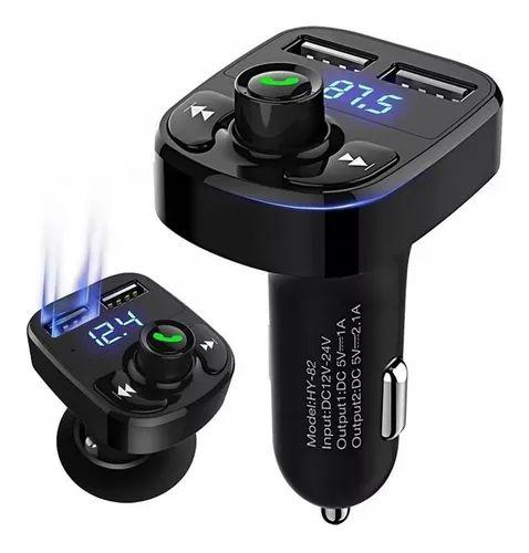 Receptor Transmissor Fm Veicular X8 Acendedor Pendrive Bluetooth 2 Entradas Usb Cartão de Memória SD Mp3 Menor preço em Receptor Transmissor Fm Veicular X8 Acendedor Pendrive Bluetooth 2 Entradas Usb Cartão de Memória SD Mp3