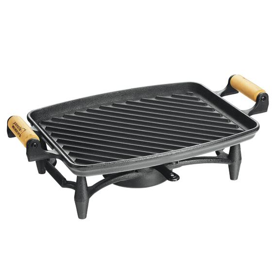 Imagem de Rechaud 2Mil Grill Alça Madeira Fumil 33x25 cm