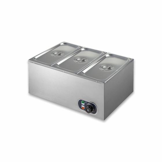 Imagem de Rechaud Aquecido 3 Cubas Elétrico 1/3 Bivolt Zepper Zprc03 3