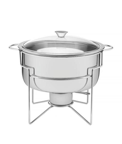 Imagem de Rechaud banho-maria em aco inox 7 l com fogareiro tramontina