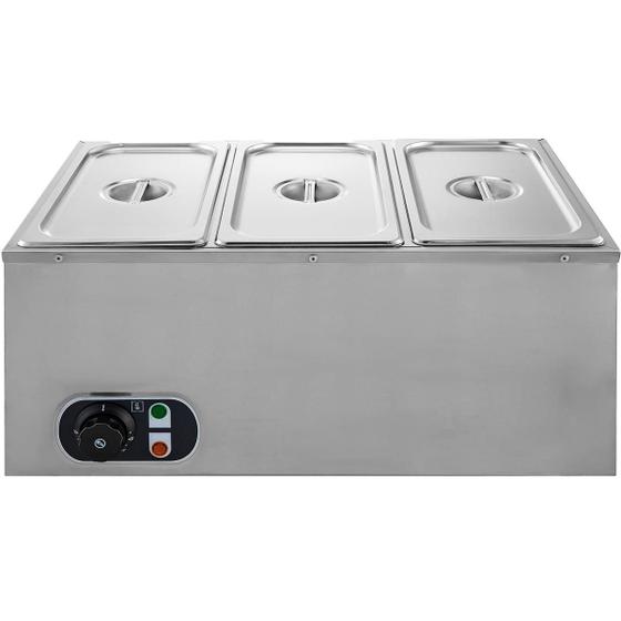 Imagem de Rechaud buffet 3 Cubas 1/3 Inox 110v 220v Zepper ZPRC03