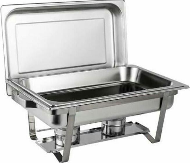Rechaud Inox 1 Cuba 9 Litros Banho-Maria Retangular Richôa Menor preço em Rechaud Inox 1 Cuba 9 Litros Banho-Maria Retangular Richôa