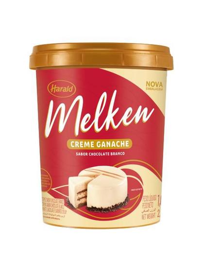 Imagem de Recheio Pronto Creme Ganache Melken De Chocolate Branco 1kg