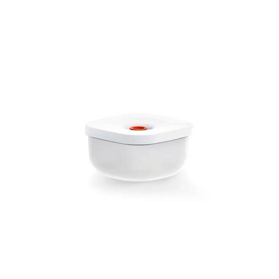 Imagem de Recipiente Raso a Vácuo com Válvula Freezer geladeira Small 12,5 x 12,5 x h7 cm - 450 ml - SaveIt