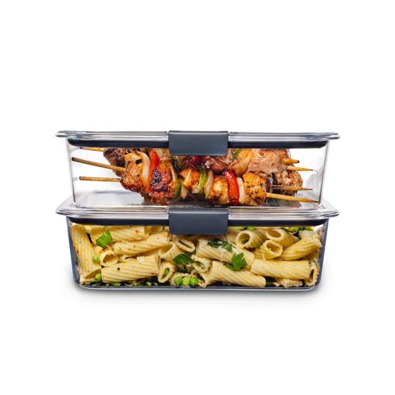 Imagem de Recipientes de Armazenamento de Alimentos Rubbermaid Brilliance - 2 Unidades de 2,3L