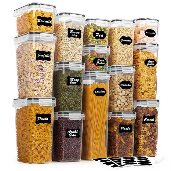 Imagem de Recipientes de Armazenamento de Alimentos Vtopmart (15 Unidades) - Sem BPA e com Tampas