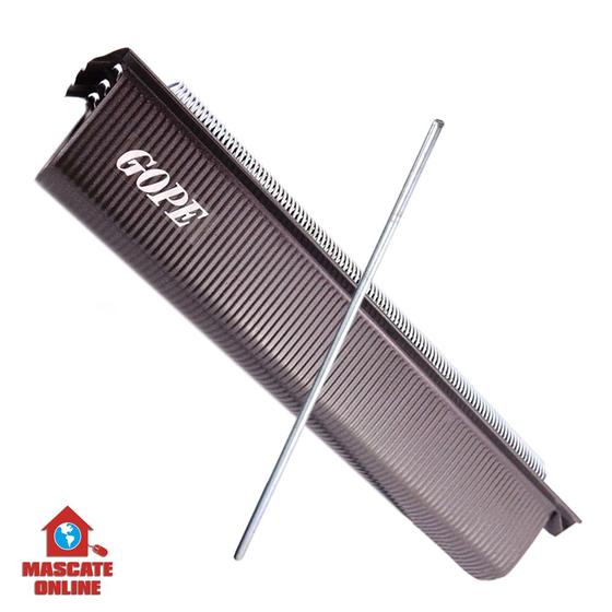 Reco Reco com Guiro 3 Molas Aço Preto Fosco Gope 764G Reco Reco