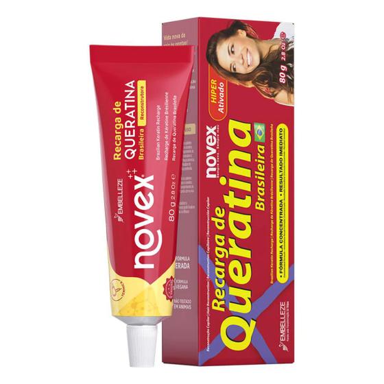 Imagem de Reconstrução Capilar Novex Recarga De Queratina Hidratação De 80ml 80g