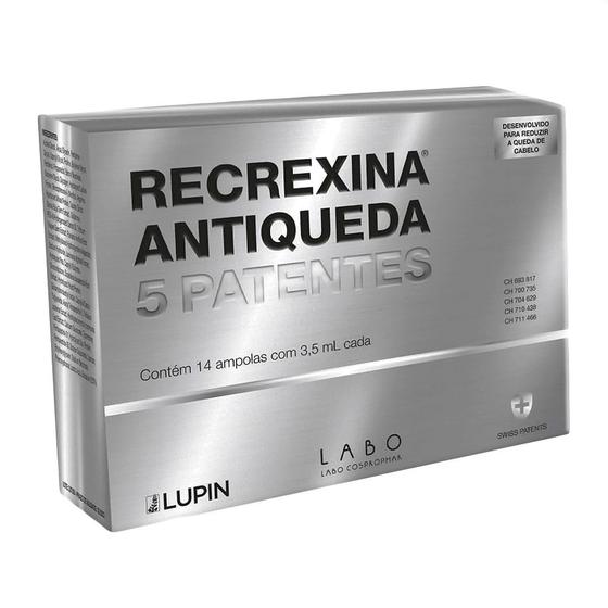 Imagem de Recrexina Antiqueda 5 Patentes 14 ampolas de 3,5ml cada