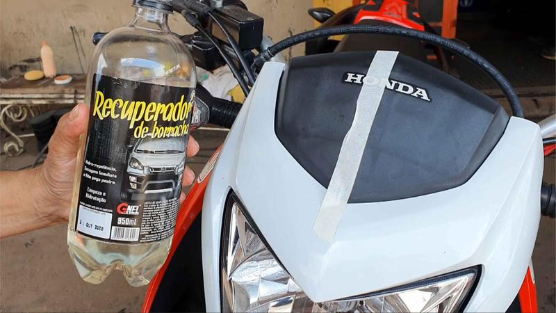 Recuperador Revitalizador Plástico Moto Carro para-choque Menor preço em Recuperador Revitalizador Plástico Moto Carro para-choque