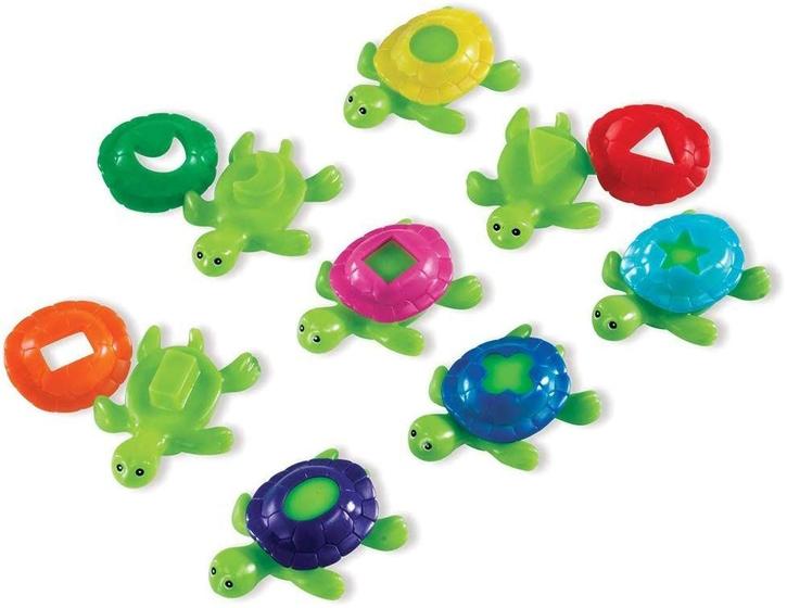 Imagem de Recursos de aprendizagem formam tartarugas de concha, conjunto de 8,multi-cores,5"