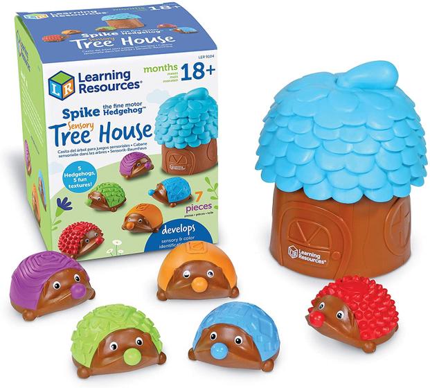 Imagem de Recursos de aprendizagem Spike The Fine Motor Hedgehog Sensory Tree House, Amazon Exclusive, Fine Motor Game for Toddlers, Ages 18 mos+