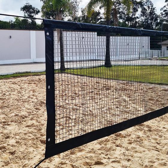 Imagem de Rede Beach Tennis Zaka Preta 8,10m x 0,80m