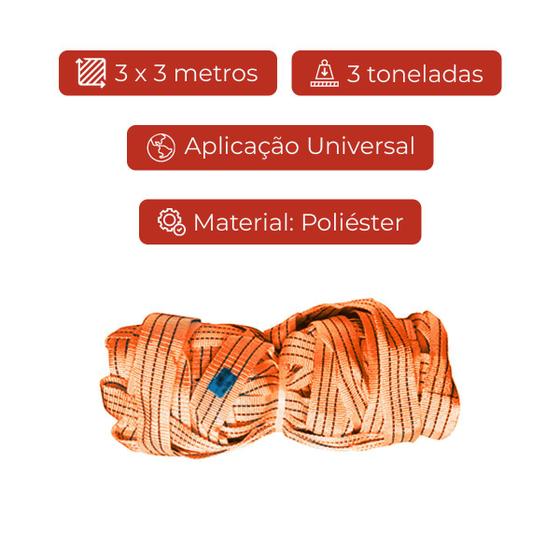 Imagem de Rede Contenção Carga 3x3 Metros 3 Toneladas Caminhão Carreta