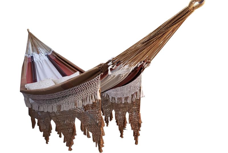 Rede De Dormir Casal Luxo 100% Algodão King Size SUPREMA CARAMELO Jaguaruana Menor preço em Rede De Dormir Casal Luxo 100% Algodão King Size SUPREMA CARAMELO Jaguaruana