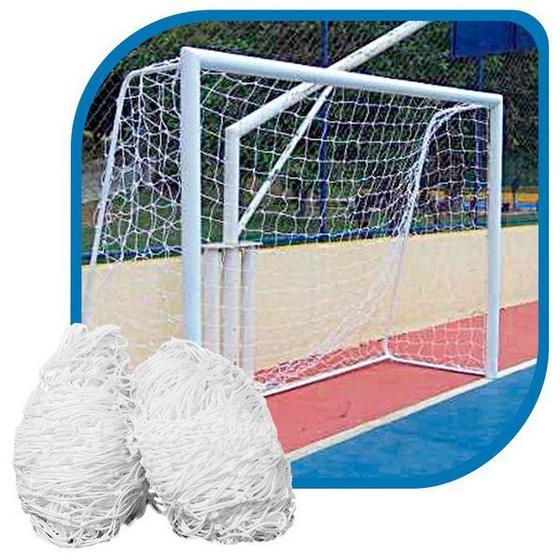 Imagem de Rede de Futebol de Salão Futsal 3 Metros Fio 4  Anti UV Polipropileno