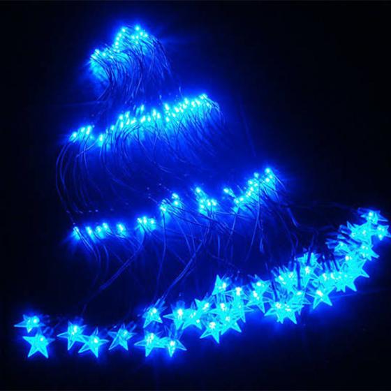 Imagem de Rede De Led Cascata Com 120 Leds Com Estrela Na Ponta